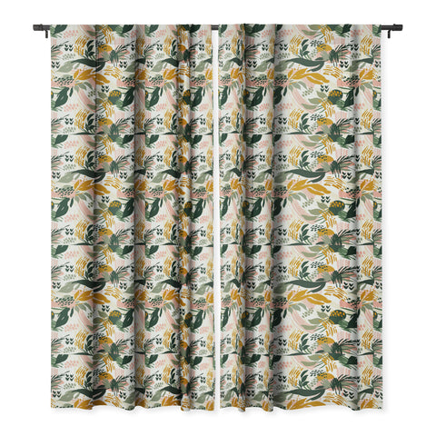 Marta Barragan Camarasa Art nature brushstrokes II Blackout Window Curtain