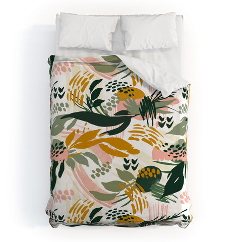 Marta Barragan Camarasa Art nature brushstrokes II Duvet Cover