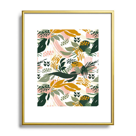Marta Barragan Camarasa Art nature brushstrokes II Metal Framed Art Print