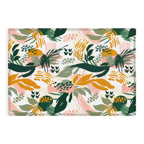 Marta Barragan Camarasa Art nature brushstrokes II Outdoor Rug