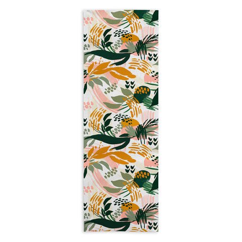 Marta Barragan Camarasa Art nature brushstrokes II Yoga Towel