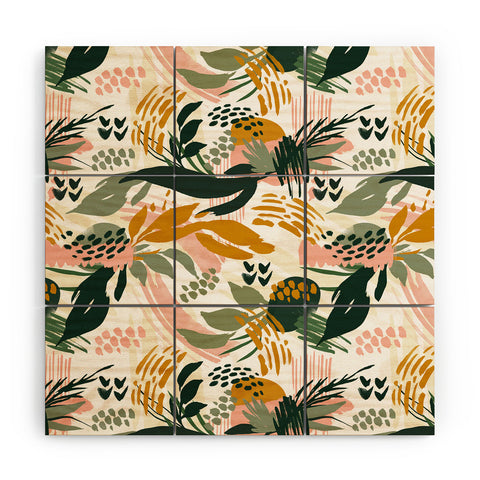 Marta Barragan Camarasa Art nature brushstrokes II Wood Wall Mural