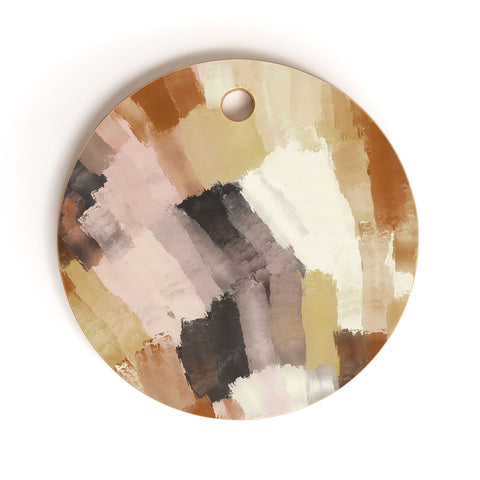 Marta Barragan Camarasa Artistic stroke brush 227 Cutting Board Round