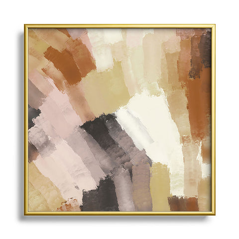 Marta Barragan Camarasa Artistic stroke brush 227 Square Metal Framed Art Print