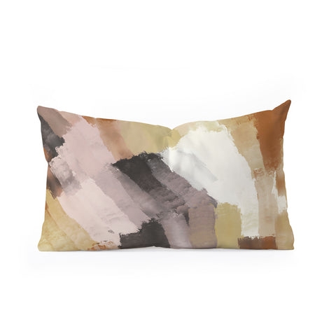 Marta Barragan Camarasa Artistic stroke brush 227 Oblong Throw Pillow