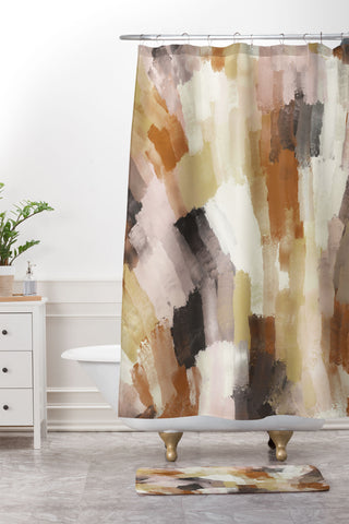 Marta Barragan Camarasa Artistic stroke brush 227 Shower Curtain And Mat