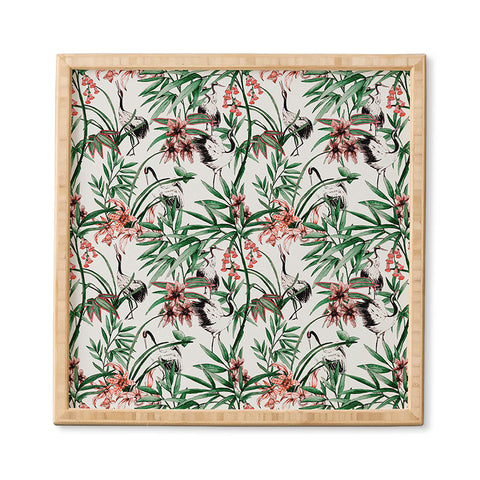 Marta Barragan Camarasa Asian birds in nature Framed Wall Art