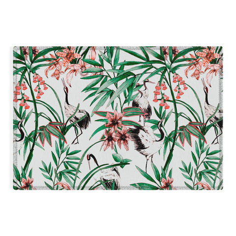 Marta Barragan Camarasa Asian birds in nature Outdoor Rug