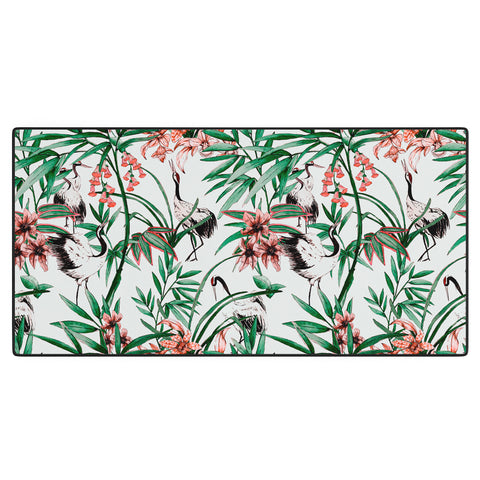 Marta Barragan Camarasa Asian birds in nature Desk Mat