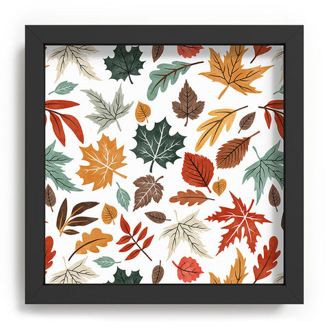 Marta Barragan Camarasa Autumn leaves fall II Recessed Framing Square