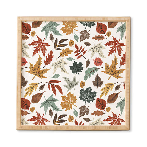 Marta Barragan Camarasa Autumn leaves fall II Framed Wall Art