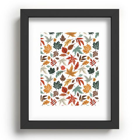 Marta Barragan Camarasa Autumn leaves fall II Recessed Framing Rectangle