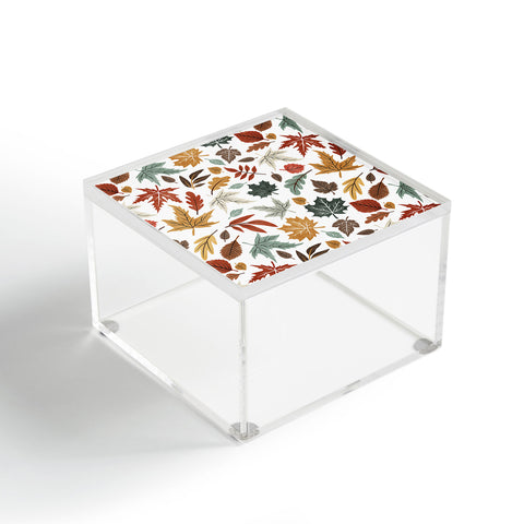 Marta Barragan Camarasa Autumn leaves fall II Acrylic Box