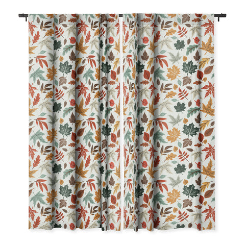 Marta Barragan Camarasa Autumn leaves fall II Blackout Window Curtain