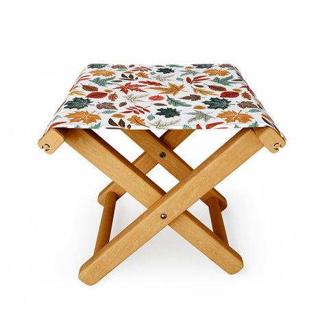 Marta Barragan Camarasa Autumn leaves fall II Folding Stool