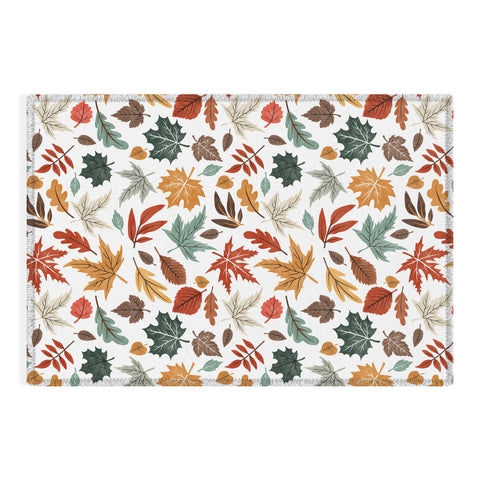 Marta Barragan Camarasa Autumn leaves fall II Outdoor Rug