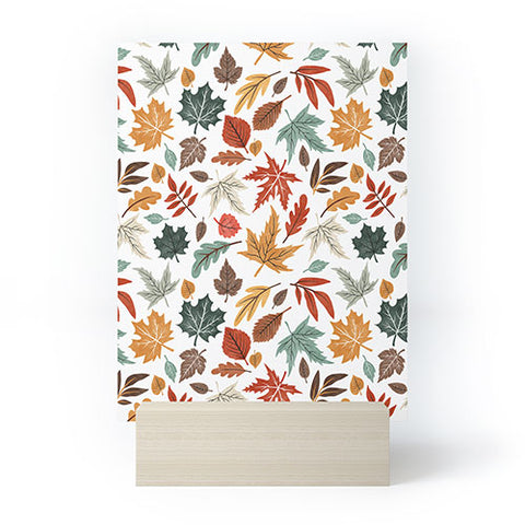 Marta Barragan Camarasa Autumn leaves fall II Mini Art Print