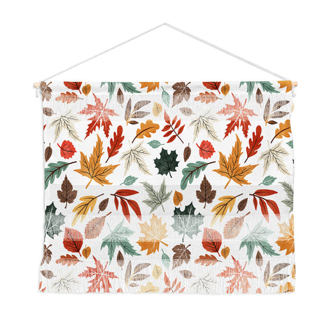 Marta Barragan Camarasa Autumn leaves fall II Wall Hanging Landscape