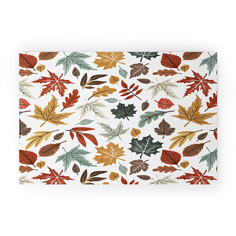 Marta Barragan Camarasa Autumn leaves fall II Welcome Mat