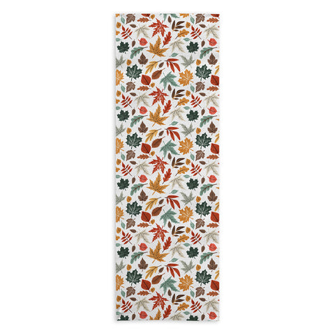 Marta Barragan Camarasa Autumn leaves fall II Yoga Towel