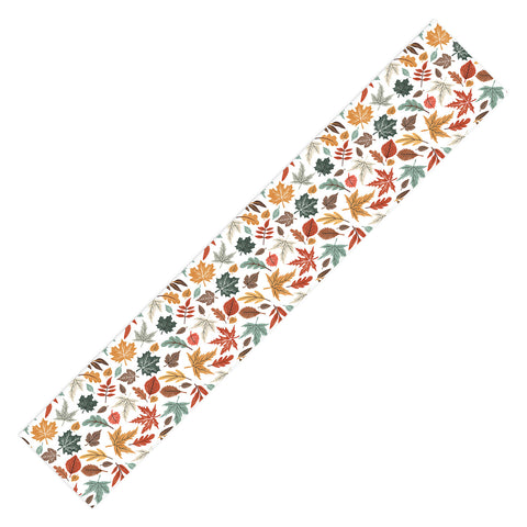Marta Barragan Camarasa Autumn leaves fall II Table Runner
