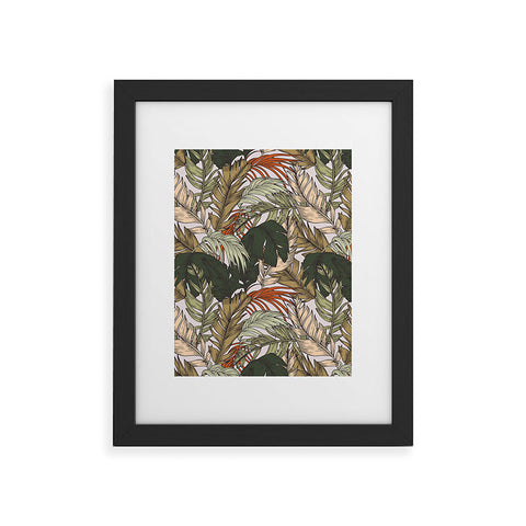 Marta Barragan Camarasa Autumn palm leaves 07 Framed Art Print
