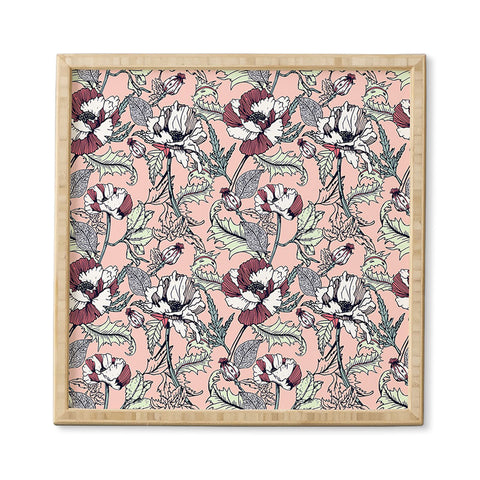 Marta Barragan Camarasa Autumnal flowering of poppies Framed Wall Art