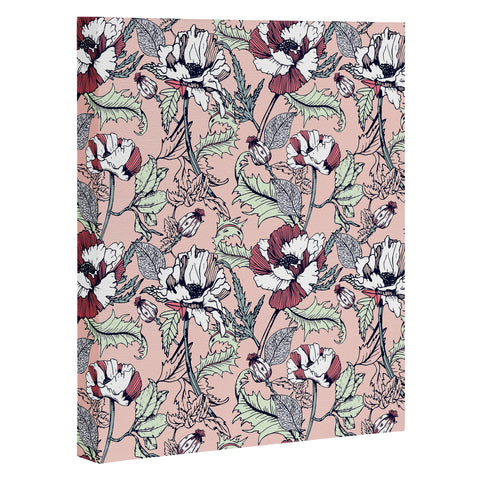 Marta Barragan Camarasa Autumnal flowering of poppies Art Canvas