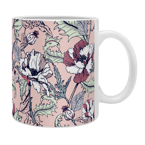 Marta Barragan Camarasa Autumnal flowering of poppies Coffee Mug