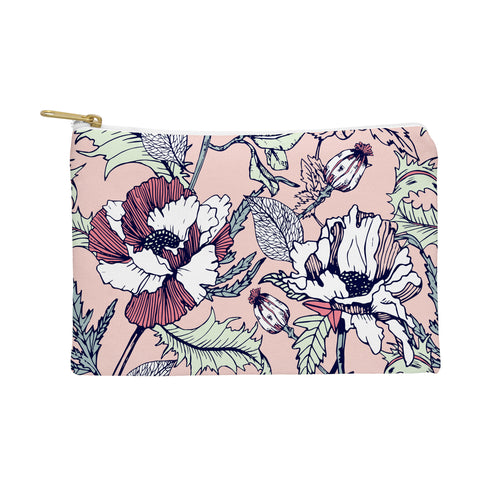 Marta Barragan Camarasa Autumnal flowering of poppies Pouch