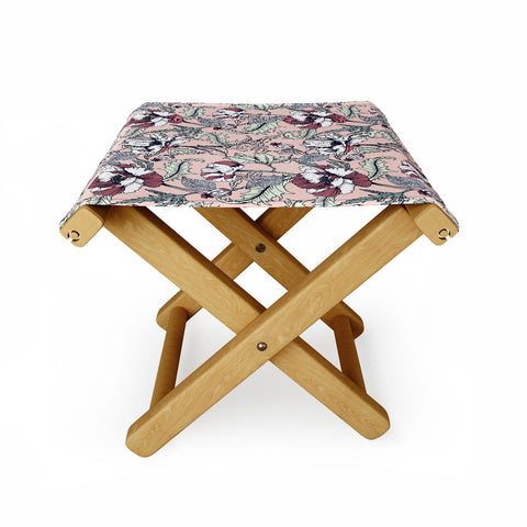 Marta Barragan Camarasa Autumnal flowering of poppies Folding Stool