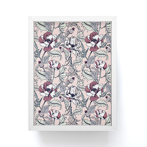 Marta Barragan Camarasa Autumnal flowering of poppies Framed Mini Art Print