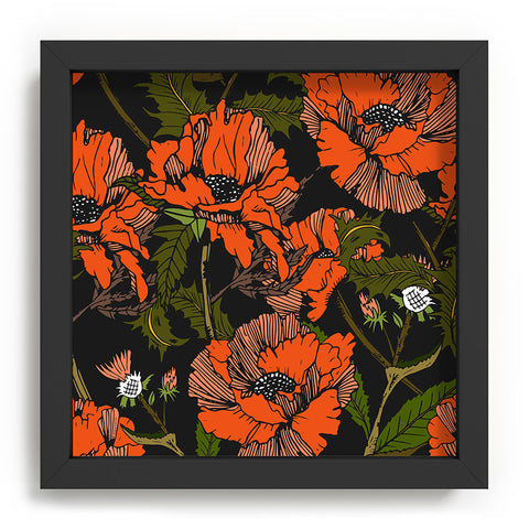Marta Barragan Camarasa Autumnal flowering of poppies I Recessed Framing Square