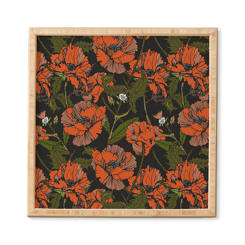 Marta Barragan Camarasa Autumnal flowering of poppies I Framed Wall Art