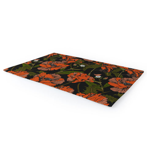 Marta Barragan Camarasa Autumnal flowering of poppies I Area Rug
