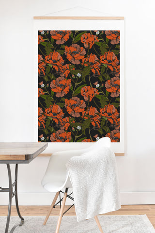 Marta Barragan Camarasa Autumnal flowering of poppies I Art Print And Hanger