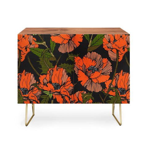 Marta Barragan Camarasa Autumnal flowering of poppies I Credenza