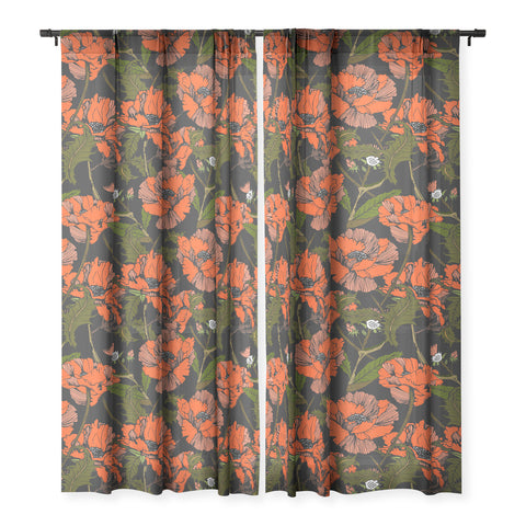 Marta Barragan Camarasa Autumnal flowering of poppies I Sheer Non Repeat