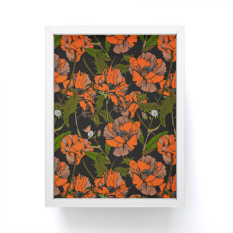 Marta Barragan Camarasa Autumnal flowering of poppies I Framed Mini Art Print