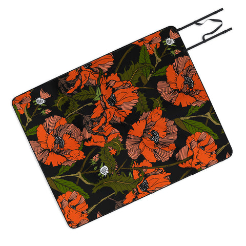 Marta Barragan Camarasa Autumnal flowering of poppies I Picnic Blanket