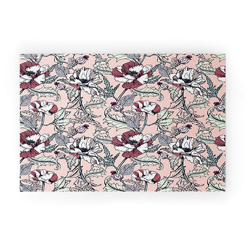 Marta Barragan Camarasa Autumnal flowering of poppies Welcome Mat