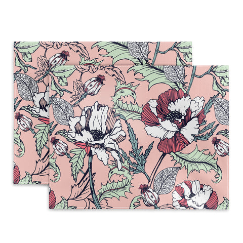 Marta Barragan Camarasa Autumnal flowering of poppies Placemat