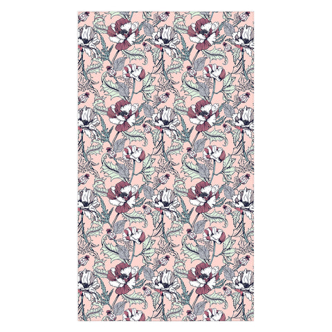 Marta Barragan Camarasa Autumnal flowering of poppies Tablecloth