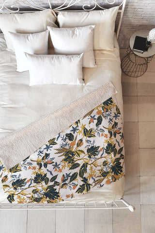 Marta Barragan Camarasa Autumnal nature I Fleece Throw Blanket