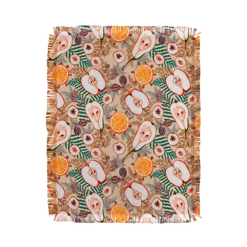 Marta Barragan Camarasa Autumnal pattern 22 Throw Blanket