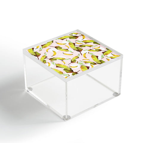 Marta Barragan Camarasa Banana leaf and bananas Acrylic Box