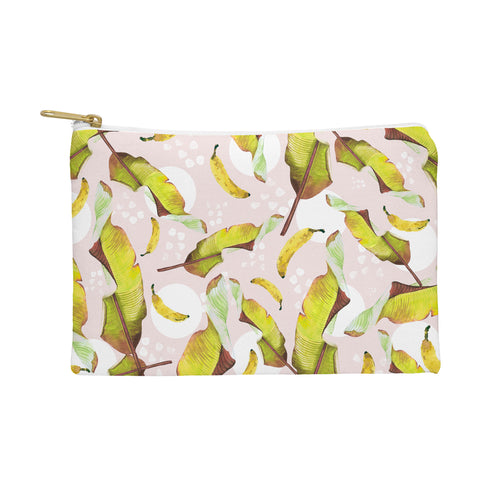 Marta Barragan Camarasa Banana leaf and bananas Pouch