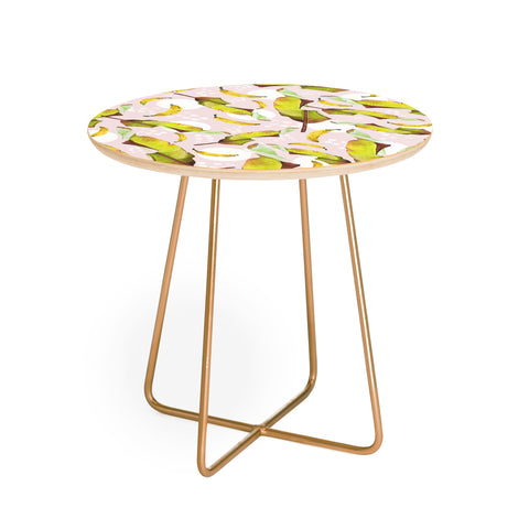 Marta Barragan Camarasa Banana leaf and bananas Round Side Table