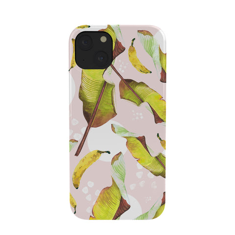 Marta Barragan Camarasa Banana leaf and bananas Phone Case
