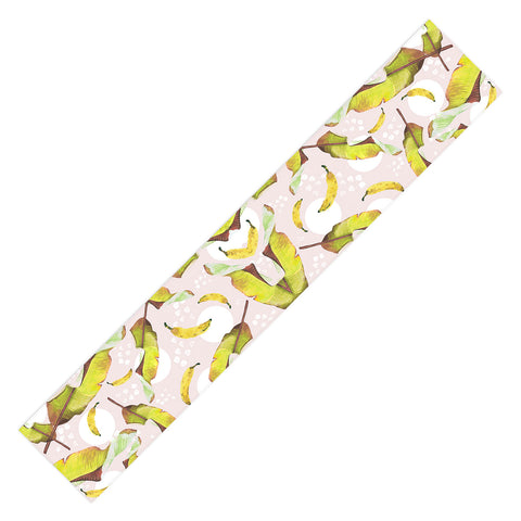 Marta Barragan Camarasa Banana leaf and bananas Table Runner